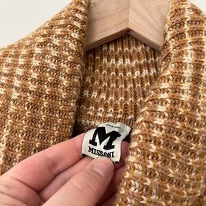 Missoni Designer Wool Turtleneck Vest Shirt